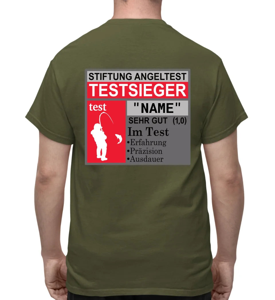 TESTSIEGER - T-SHIRT- RÜCKENDRUCK PERSO