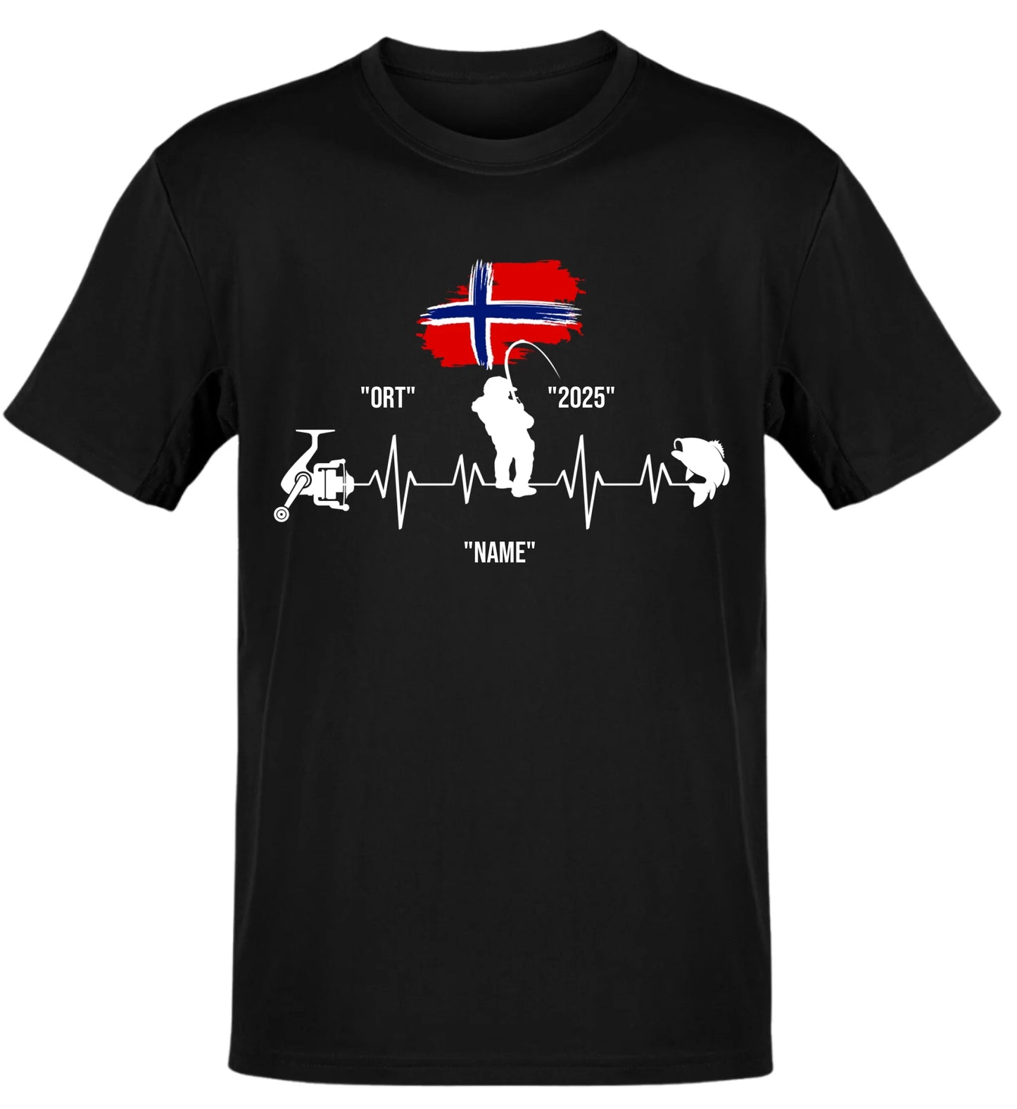 HERZSCHLAG NORWEGEN - T-Shirt - Personalisiert