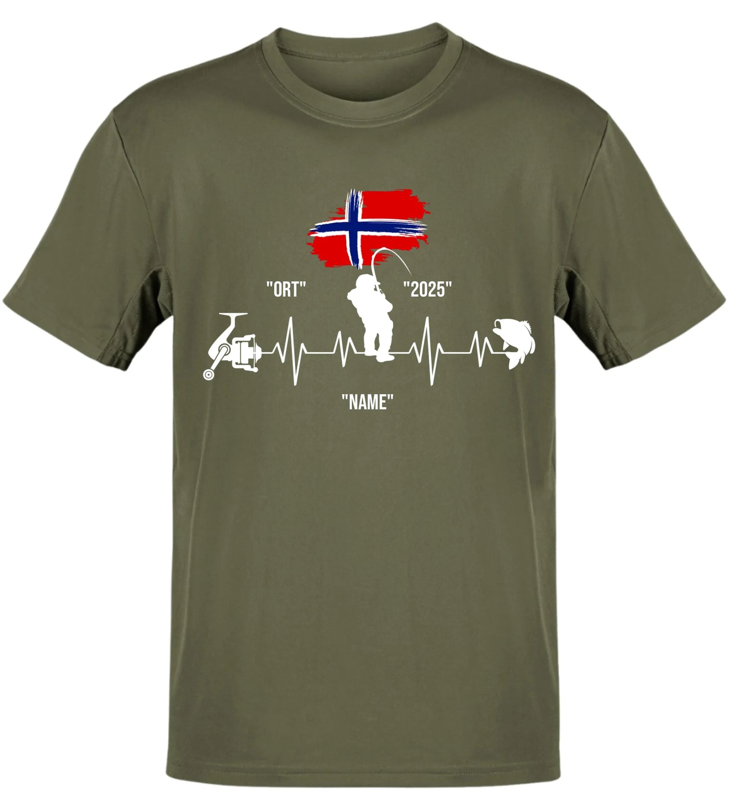 HERZSCHLAG NORWEGEN - T-Shirt - Personalisiert