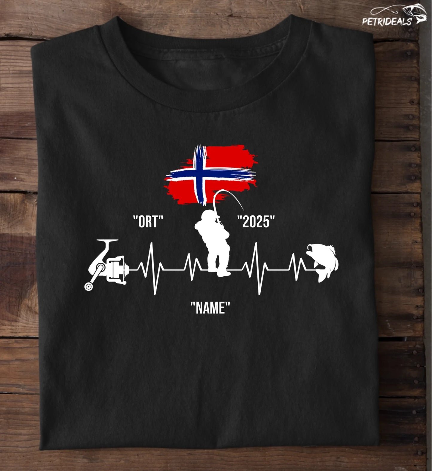 HERZSCHLAG NORWEGEN - T-Shirt - Personalisiert