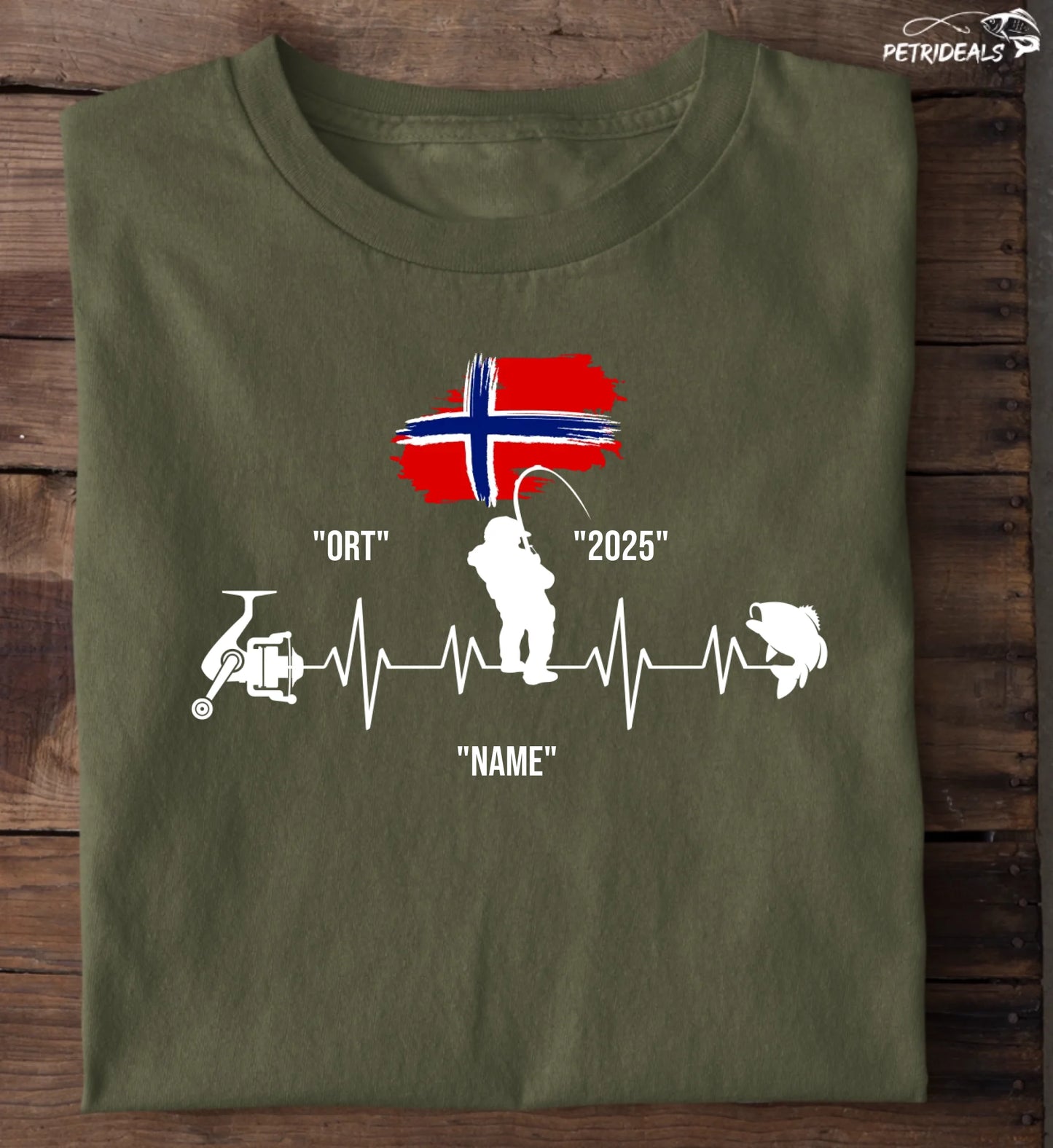 HERZSCHLAG NORWEGEN - T-Shirt - Personalisiert