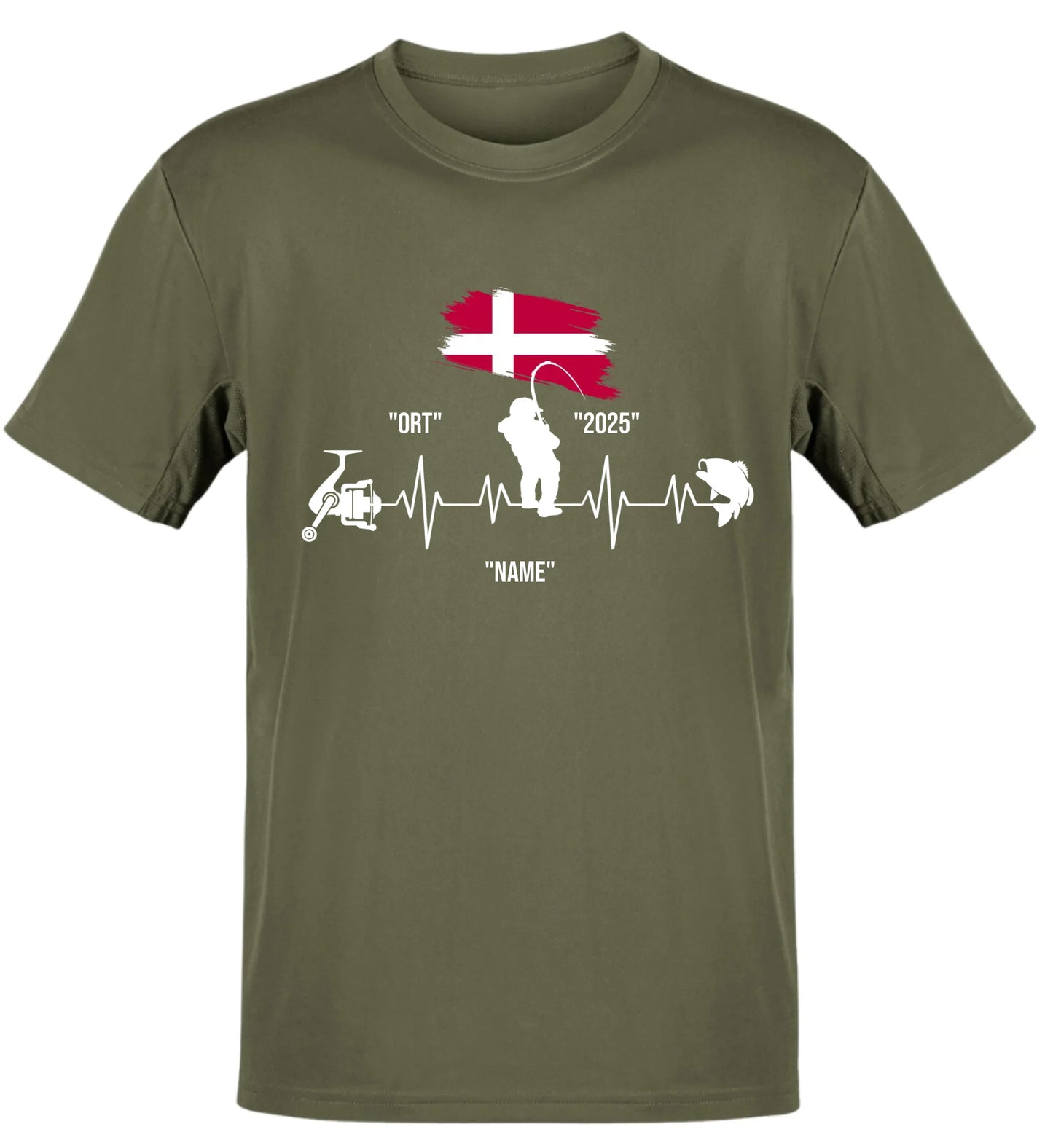 HERZSCHLAG DÄNEMARKT - T-Shirt - Personalisiert