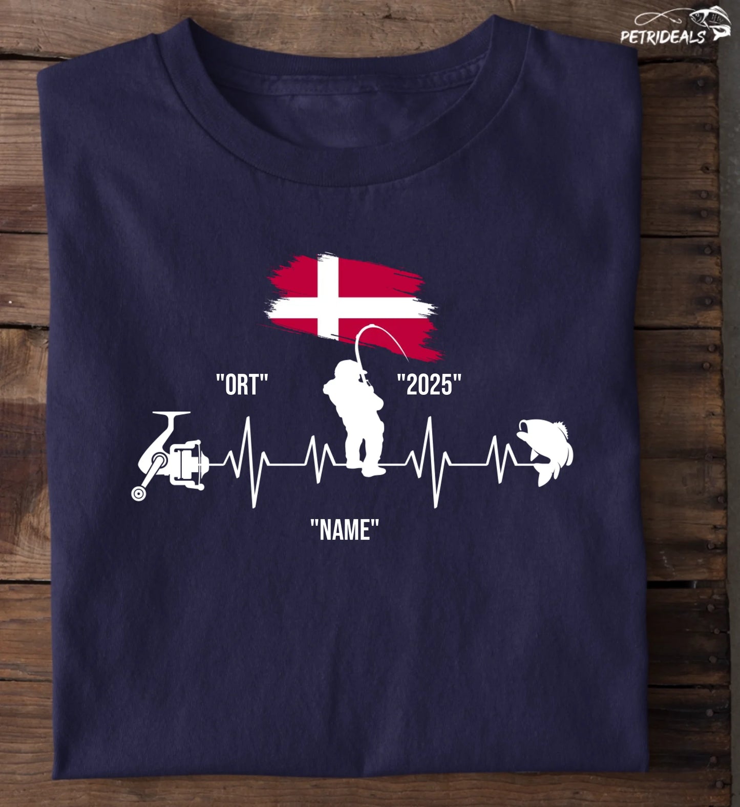 HERZSCHLAG DÄNEMARKT - T-Shirt - Personalisiert