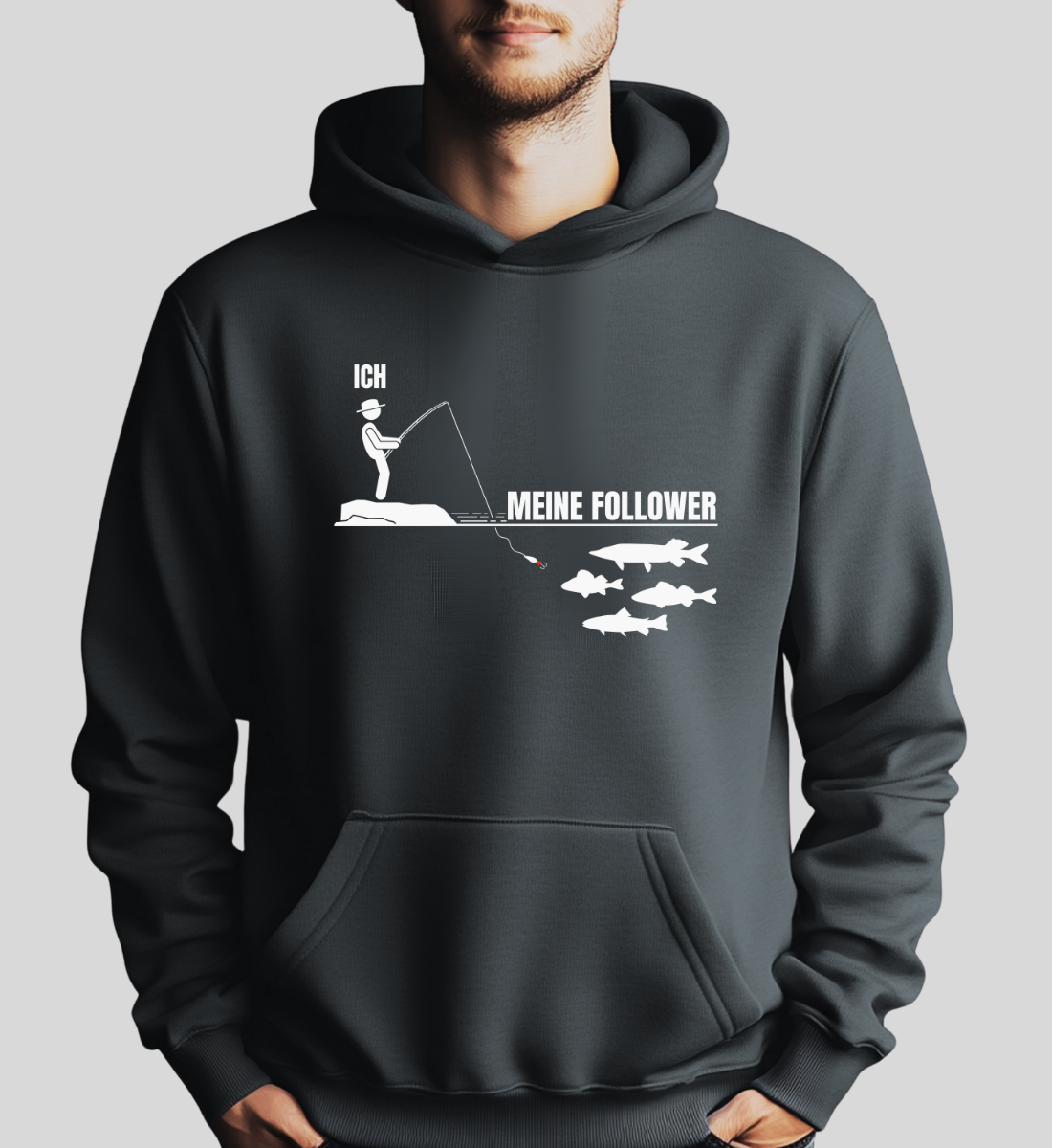 ICH MEINE FOLLOWER  -  Kapuzenpullover Hoodie Premium