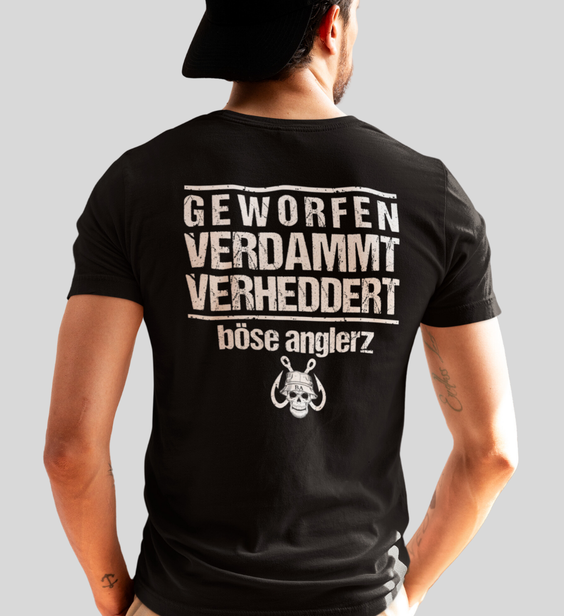 BA - GEWORFEN VERDAMMT VERHEDDERT - RÜCKENDRUCK  - T-Shirt