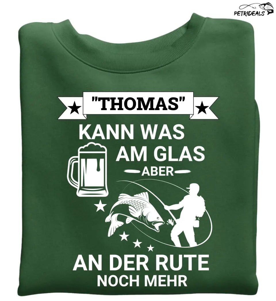 KANN WAS AM GLAS - PULLOVER -PERSONALISIERT