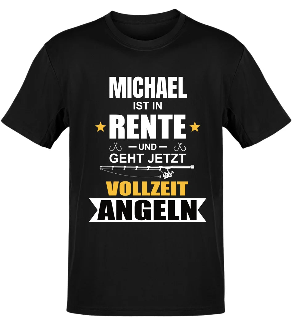 RENTE VOLLZEIT ANGELN - -T-SHIRT