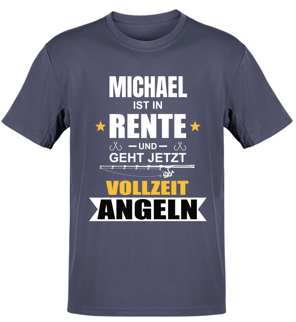 RENTE VOLLZEIT ANGELN - -T-SHIRT