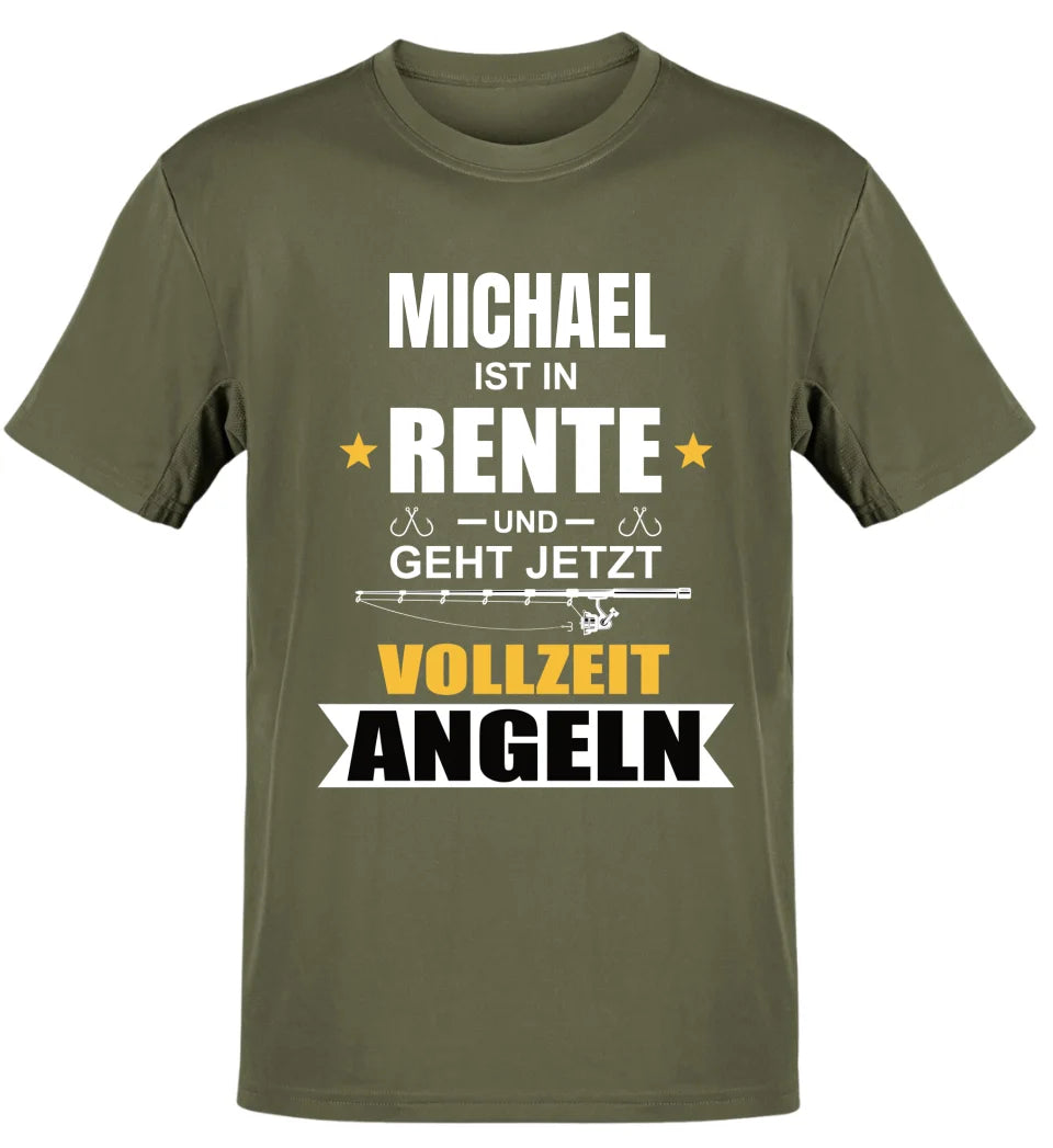 RENTE VOLLZEIT ANGELN - -T-SHIRT