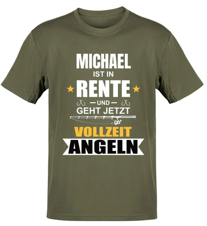 RENTE VOLLZEIT ANGELN - -T-SHIRT