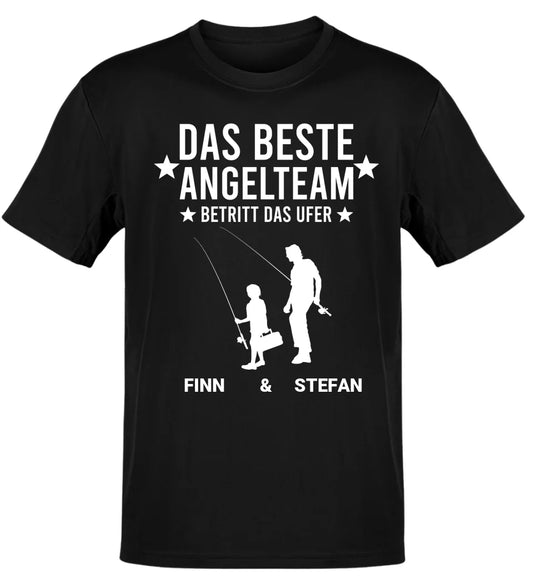 DAS BESTE ANGELTEAM BETRITT DAS UFER - PERSONALISIERT T-SHIRT