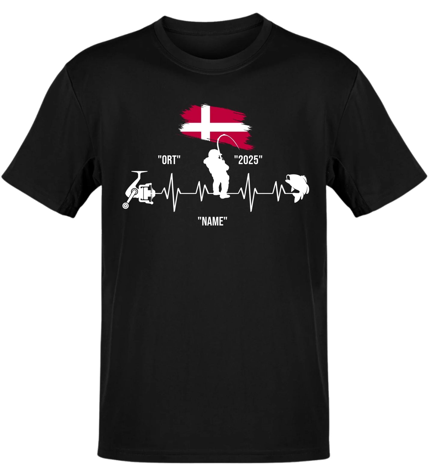 HERZSCHLAG DÄNEMARKT - T-Shirt - Personalisiert