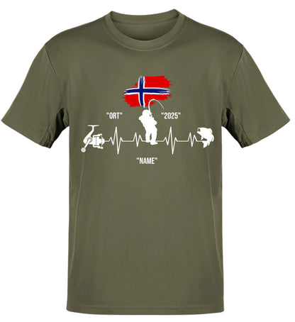 HERZSCHLAG NORWEGEN - T-Shirt - Personalisiert