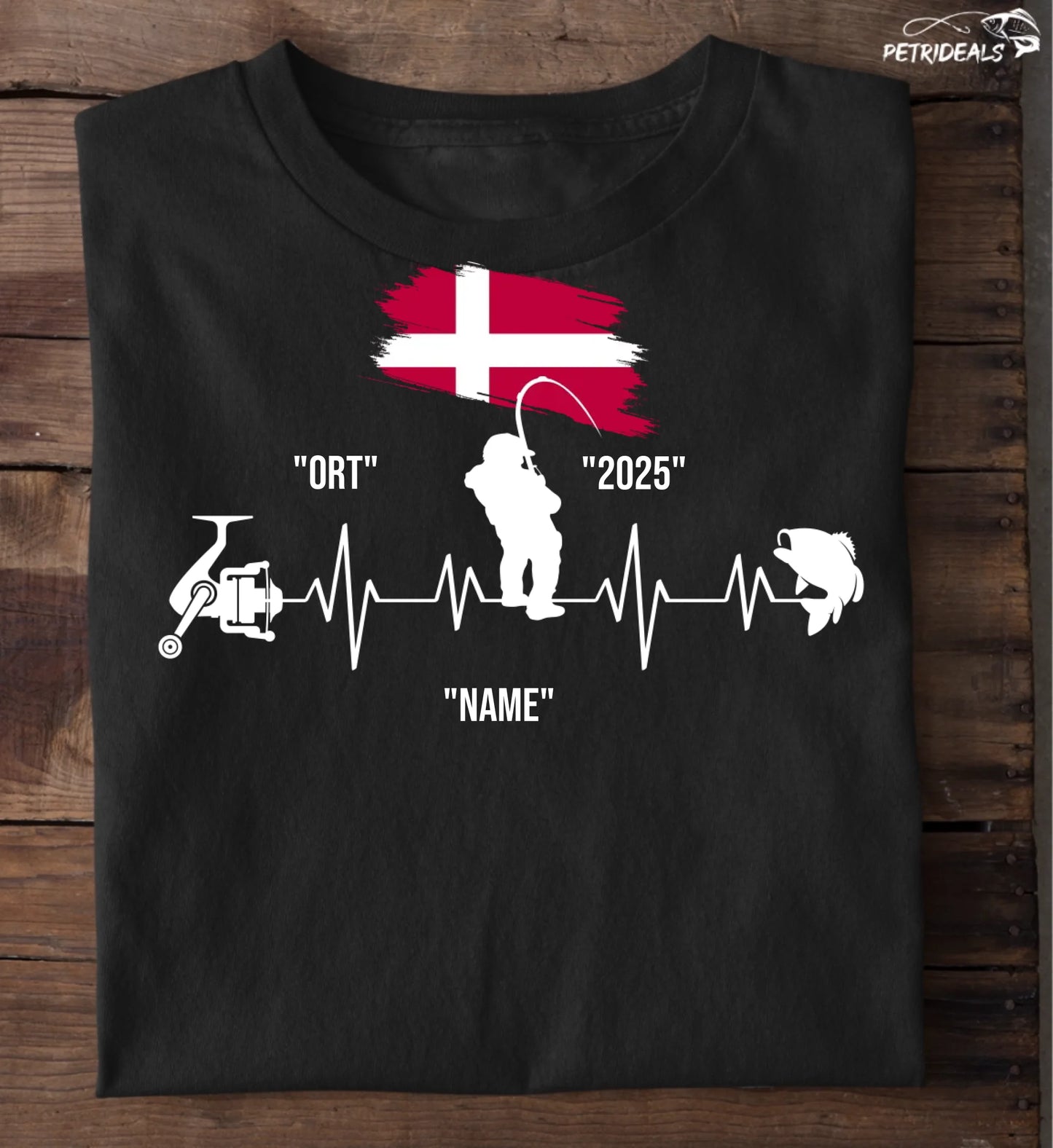 HERZSCHLAG DÄNEMARKT - T-Shirt - Personalisiert