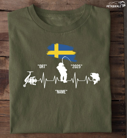 HERZSCHLAG SCHWEDEN - T-Shirt - Personalisiert