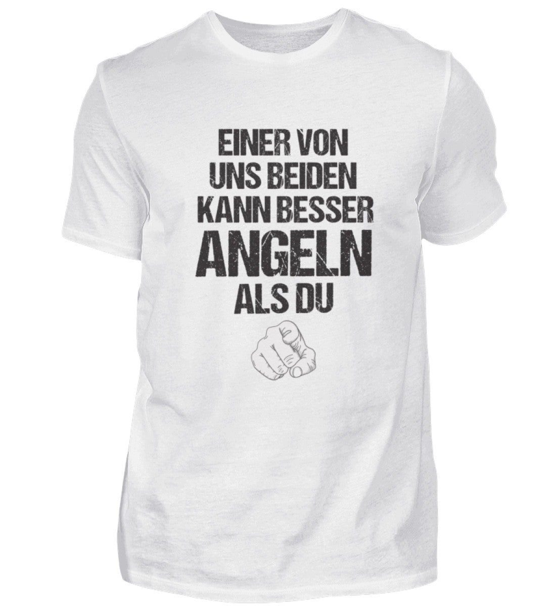 EINER VON UNS BEIDEN KANN BESSER ANGELN  - T-Shirt Premium