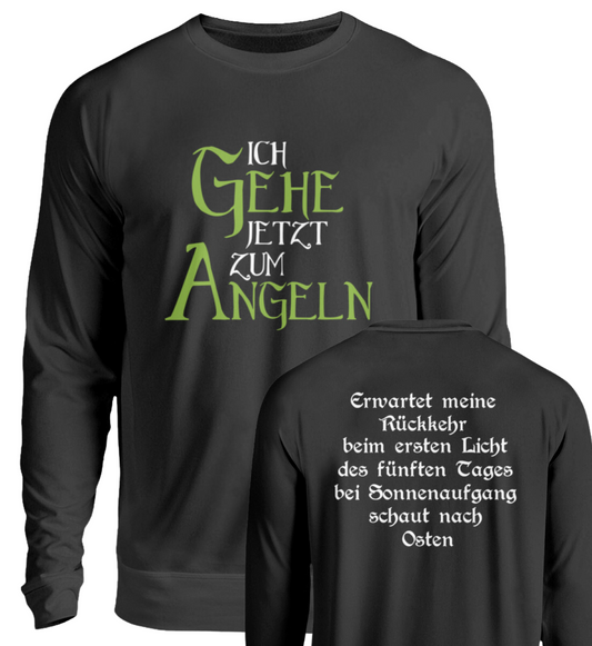 ICH GEHE JETZT ZUM ANGELN  - Pullover