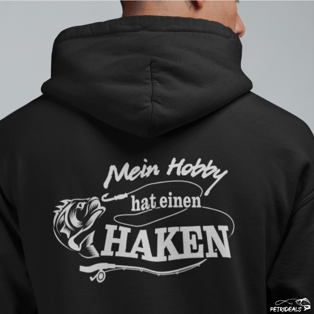 MEIN HOBBY HAT EINEN HAKEN - RÜCKENDRUCK  -  Kapuzenpullover Hoodie Premium