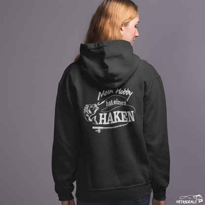 MEIN HOBBY HAT EINEN HAKEN - RÜCKENDRUCK  -  Kapuzenpullover Hoodie Premium